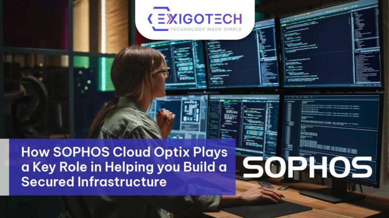 How SOPHOS Cloud Optix Plays a Key Role in Helping you Build a Secured Infrastructure - Exigo Tech Blog Feature Image