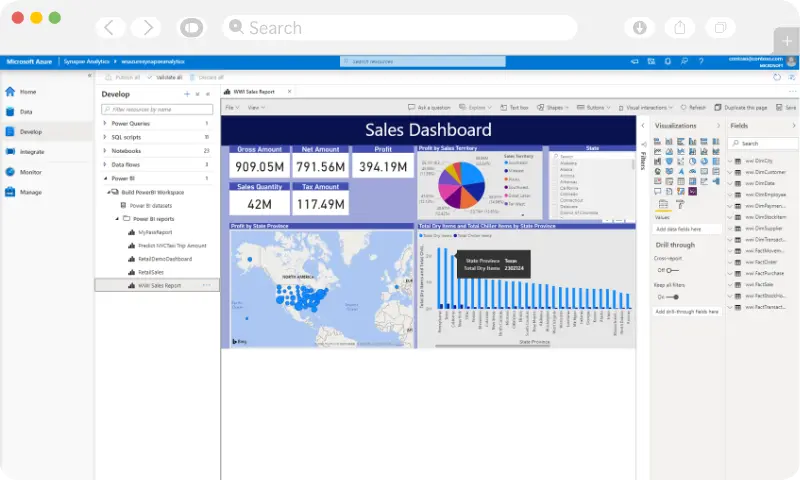 Powerful Insights | DATA ANALYTICS   |   AZURE SYNAPSE ANALYTICS