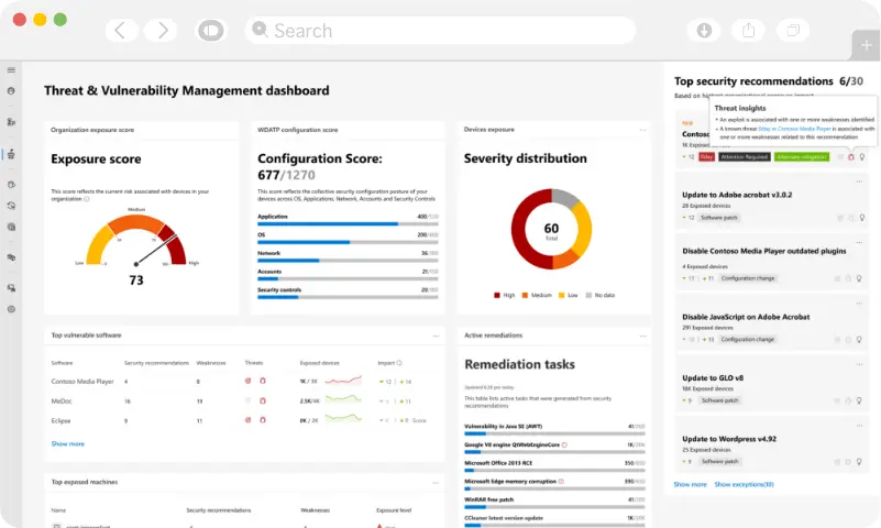 Track Threats and Vulnerabilities