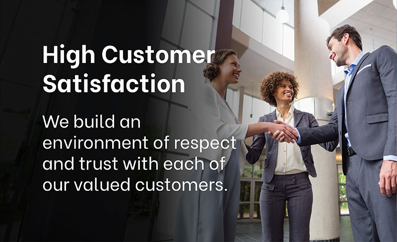 WHY CHOOSE EXIGO TECH? - High Customer Satisfaction: We build an environment of respect and trust with each of our valued customers.